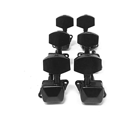 Tuner Mécanique Tête 6 PCS Guitar String Tuning Peg Accordeur Bouton Semi-fermé pour Guitare (Color : BK-A) - Les Beatles, Paul McCartney, John Lennon, RIngo Starr, George Harrison Tuner Mécanique Tête 6 PCS Guitar String Tuning Peg Accordeur Bouton Semi-fermé pour Guitare (Color : BK-A)