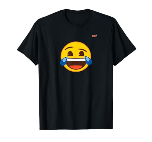 Émoticône riant rire rire jaune sourire visage chat icône T-Shirt