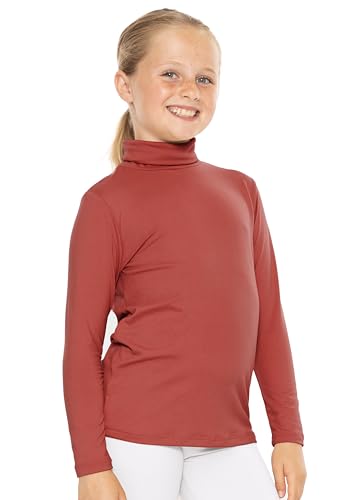 Image of STRETCH IS COMFORT Girl's Oh So Soft Long Sleeve Turtleneck | Youth Size 2-16