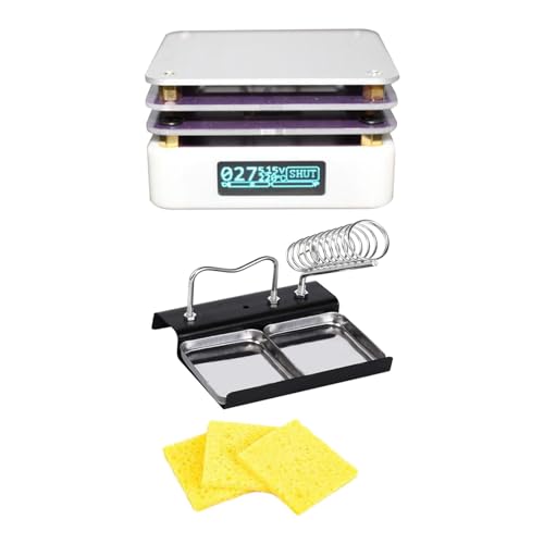 Mini Hot Plate Preheating Station Welder Hot Plate Tool Desktop Electric Heating Plate for Home for Phone Screen Replacement, 3 Sponge and Bracket