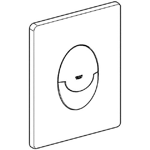 GROHE Skate Air - Abdeckplatte (langlebige Oberfläche, Grohe SilkMove - Für eine besonders sanfte Bedienung des Hebels, Mit Temperaturbegrenzung), Alpinweiß, 42304SH1