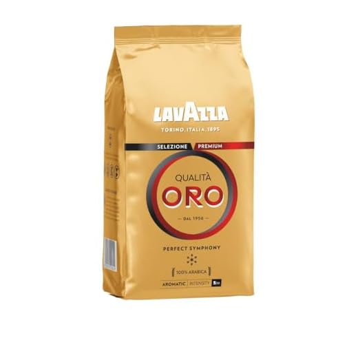 Lavazza, Qualità Oro, Café en Grano Natural, Ideal para la Máquina de Café Espresso, con Notas Aromáticas de Frutas y Flores, 100% Arábica, Intensidad 5, Tueste Medio, Paquete de 1 kg