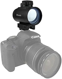 Astromania 1X40RD Reflex Red Green Dot Sight Lighted Scope Mount to fix to a DSLR Camera Flash Type Connection