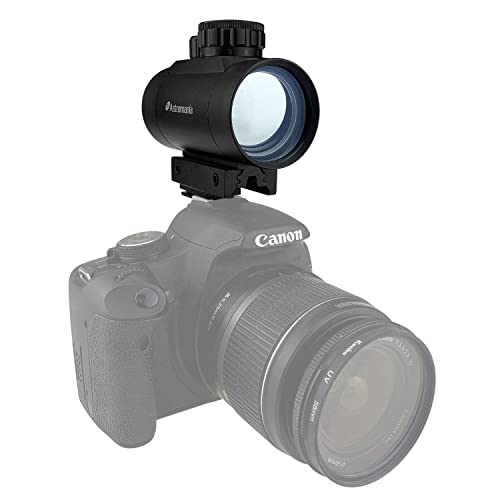 Astromania 1X40RD Reflex Red Green Dot Sight Lighted Scope Mount to fix to a DSLR Camera Flash Type Connection