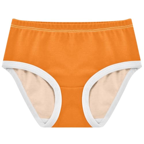 Joisal Girls Underwear Toddler 2t Cotton Panties for Girl Personalized Underpants Briefs Sun Orange