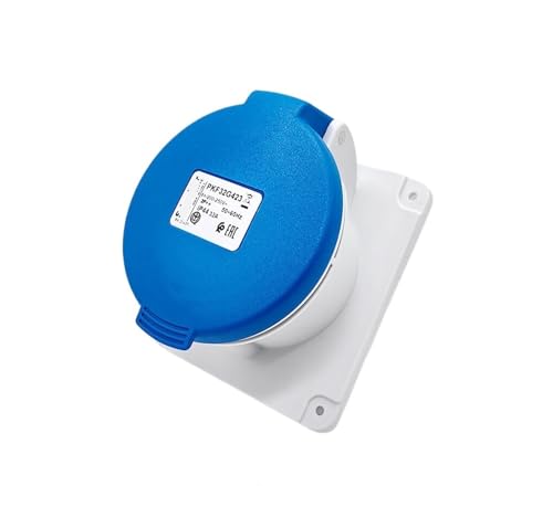 PKF32G423 Three-core 32A Concealed Straight Industrial Socket 200-250V 2P+E(Socket PKF32G423)