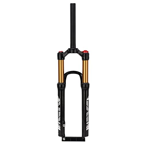 Sangeponiang Mountain Bike Fork、26インチ自転車、120mmエアサスペンション、マグネシウムアルミニウム合金、ストレートステアラー、マニュアルロックアウト、軽量、耐久性のあるデザイン