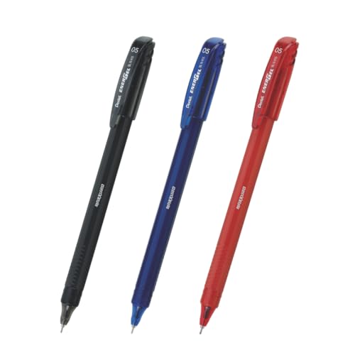 Pentel Caneta Gel Energel Makuro 0.5mm Kit 3 Cores SM/BLN415-ABC