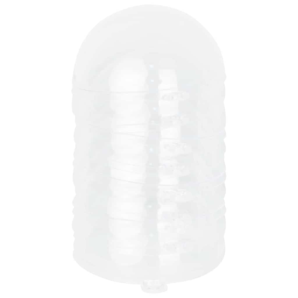 Weihnachtskugel-Set 25 Stück Transparent Ø 8 cm Kunststoff Weihnachtsbaumschmuck Christbaumschmuck Baumschmuck Anhänger Ornamente Weihnachtsdeko für Tannenbaum Schmücken Dekorieren