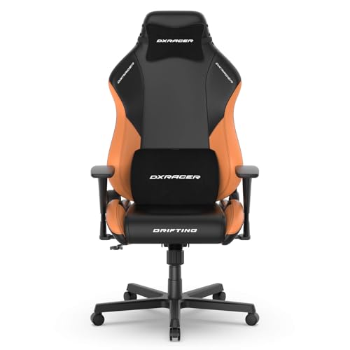 DXRacer Drifting L Gaming Chair, EPU Leather, Black/Orange
