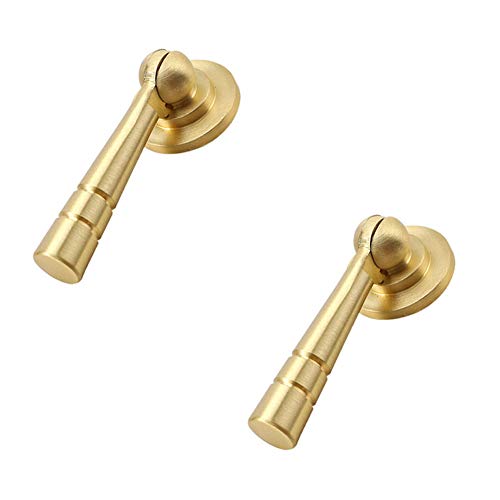 Feijinmao 2 pcs Brass Tear Drop Knobs Pulls Pendant Antique Decorative Tear Drop Cabinet Pull for Cabinet Hardware Kitchen Knobs Dresser Pulls Bathroom Gold Cabinet Drawer Handles
