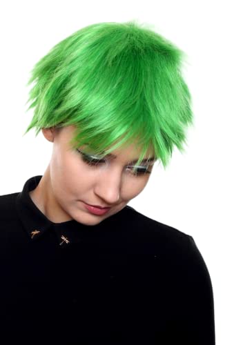 Perruque courte vert pré manga style extraterrestre pour réinventer votre style - 3