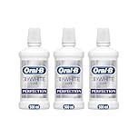 Oral-B 3D White Luxe Perfection Mouthwash, Fresh Breath, 500ml, Pack of 3