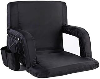 Portable Stadium Seat Chair, Sportneer Reclining Seat for Bleachers with Padded Cushion Shoulder