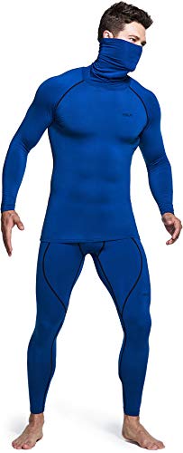 image for TSLA Men's Thermal Long Sleeve Compression Shirts, Mock/Turtleneck Win