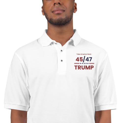 45/47 Trump 2024 Take America Back Men's Premium Polo2
