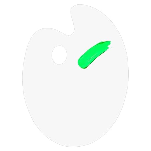 1 Pieza Paleta Pintura,Paleta Pintura Acrilica,Paleta Acuarela,Paleta de Pintura Acrílico Transparente,Paleta Ovalada,para Pintura de Acuarela,Pintura al óleo,Pintura Gouache,etc.,20 × 30cm