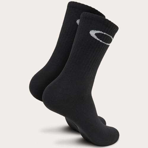 Oakley MAN Ellipse Crew Socks, Black, Large US2