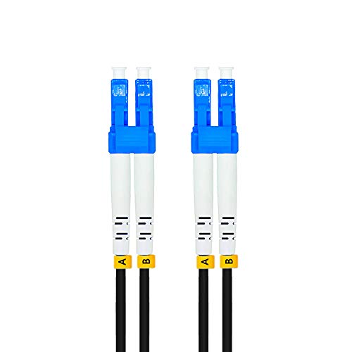 Jeirdus 50M Lc To Lc Outdoor Armored Duplex 9/125 Sm Fiber Optic Cable Jumper Optical Patch Cord Singlemode 50Meters 160Ft Lc-Lc #TOP1