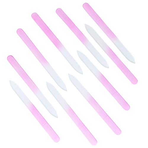JP BEAUTY Glass nail file set of 10 for professional manicure crystal nail filer kit for smooth beautiful nails