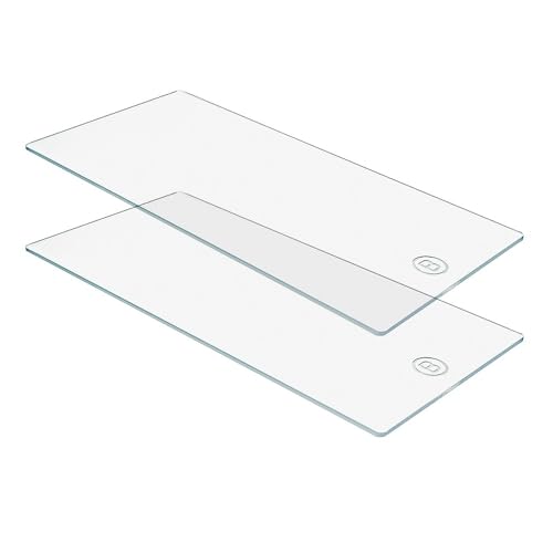 Ideen mit Herz Lot de 2 plaques en plastique B - Pour machine à gaufrer et à perforer - Extra longues - 15 cm x 30 cm - 0,3 cm d'épaisseur
