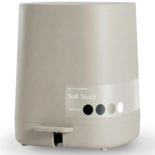 blackswedenhome. Mülleimer Bad - 5L Kosmetikeimer mit Softclose-Deckel und Inneneimer - Bad Mülleimer, Abfalleimer Bad, Toilette - Badezimmer Mülleimer - Elegantes Design Tretmülleimer Beige