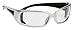 Body Glove 90412 V-Line+ Dual-Lens High Impact Safety Glasses, Silver Frame, Clear Lens