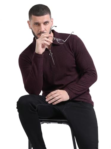 Image of fanideaz Premium Brand Zipper T Shirts for Men Elegant Collar Styles Trendy Polo Fashion Range for Casual Wear Party Textured Fabric Comfortable Fit Stylish Modern Outfit