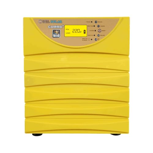 Image of UTL Gamma Plus 3400 MPPT Solar Inverter, 3 kVA Pure Sinewave, LCD Display, 24V Battery Compatible, Home Office Power Backup System with 3 Years Warranty