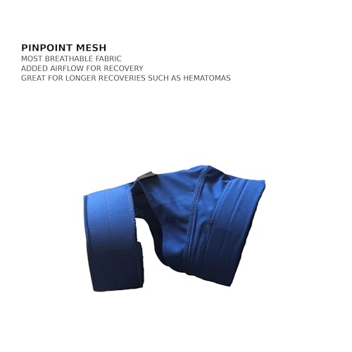 Bandage pour oreilles No Flap ajustable et respirant bleu pour chien M