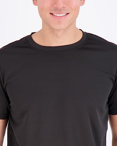 Real Essentials 5 Pack Men’s Active Quick Dry Mesh Crew Neck T Shirts | Athletic Short Sleeve Tee (Available in Big & Tall)3