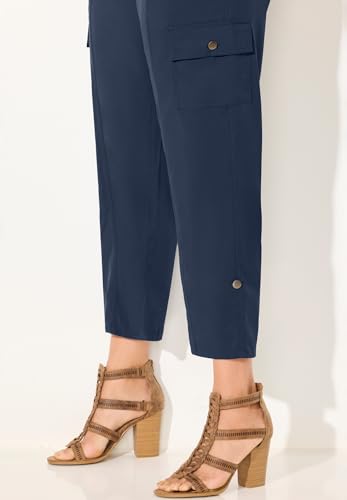 Catherines Women's Plus Size Petite Ari Performance Convertible Cargo Pant4