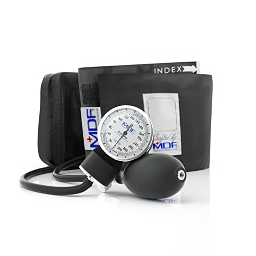 MDF® Calibra® Aneroid Blutdruckmessgerät - professionelles Blutdruckmessgerät - Gratis-Parts-for-Life & Lebenslange-Garantie -Schwarz (MDF808M-11)