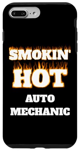 Smokin' Hot Auto Mechanic Burning Fire �L�����A �v���t�F�b�V���i�� �X�}�z�P�[�X iPhone 7 Plus/8 Plus �p