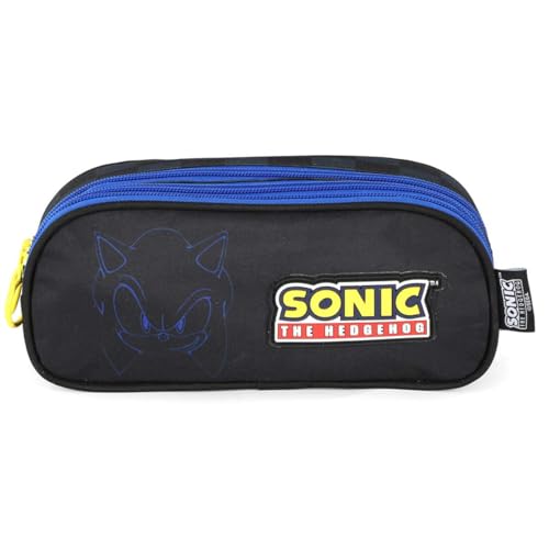 Estojo infantil Sonic Preto ET49855SO