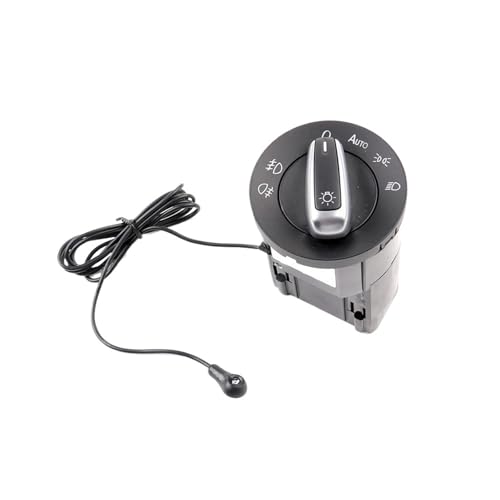 Interruptor de faros delanteros automáticos con sensor de luz acabado mate para Golf 4
