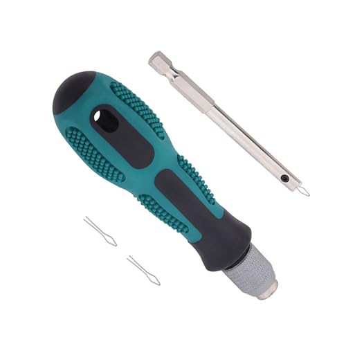 QIEIEI Nipple Screwdriver Nipple Removal & Insertion Tool Bicycles Rims Spokes Screwdriver with Handle Bike Nipple Driver Tool
