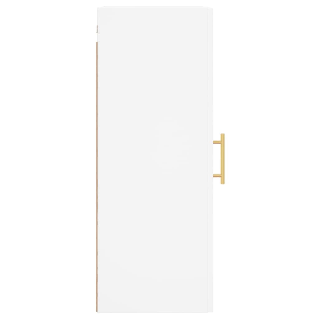 vidaXL Armario de Pared Blanco 34,5x34x90 cm, Armario, Armario Colgante, Armario Auxiliar, Armario de almacenaje, Armario Colgante de Pared