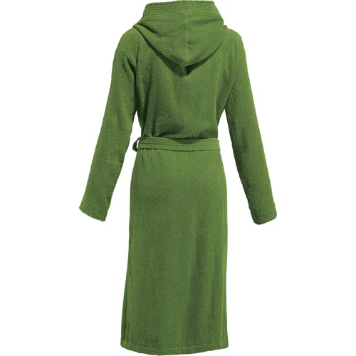 REDBEST Unisex-Bademantel, Morgenmantel, Saunamantel Frottier Chicago grün Größe M - schnell trocknend und saugstark, 100% Baumwolle