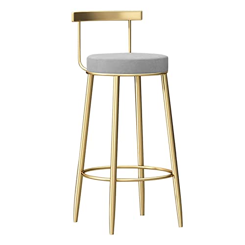 Tabourets de bar de petit déjeuner chaises rembourrées avec dossier - 2