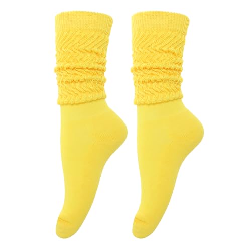 Slouch Socks Women 80s 90s Scrunch Socks Extra Long Slouchy Sock Knee High Sock