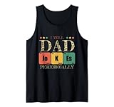 i tell dad jokes periodically - papà padre science vintage canotta