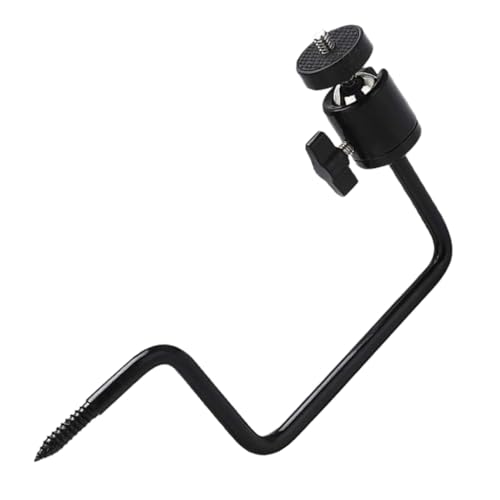 KICHOUSE Camera Tree Stand Gardening Camera Hook Trailcam Hanger Hanging Trailcam Holder Hook Heavy Duty Camera Bracket Hangers Garden Hanging Trail Camera Bracket Home Hanger Plastic Black