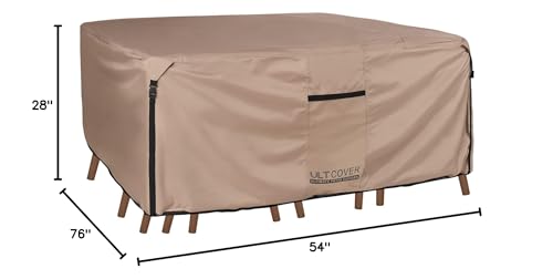 Image of ULTCOVER Waterproof Patio Furniture Cover in, Rectangular 76 inch(L) x54(W) (Pack of 5)