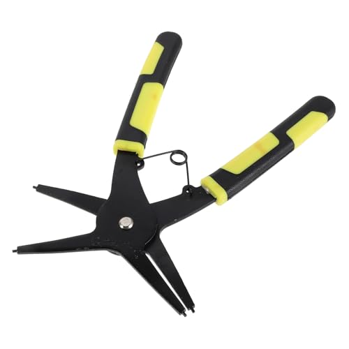 Cabilock Alicates para Anillos Elásticos De Doble Propósito Herramienta Manual De Extracción para Clips De Presión y Anillos De Seguridad Alicates Grandes para Uso Interiores y Exteriores