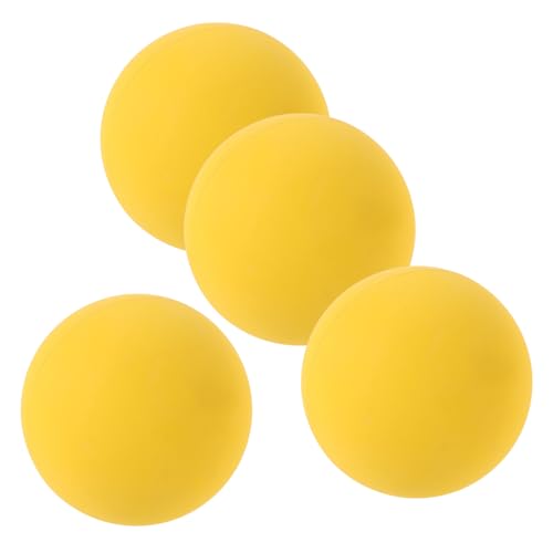 JOINPAYA 4pcs High Elasticity Rubber Balls for Sports Training Rebound Balls for Skill Development and Reaction Improvement Portable Highly Visible Softballs for Practice