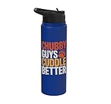 LGBT Pride Month Gay | Funny Chubby Guys Cuddle Better Gay Stainless Steel Insulated Water Bottle