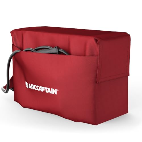 ARCCAPTAIN Welder Cover Waterproof Protective Cover Reusable and Foldable Dust Cover - Welding Machine Accessory Red 20 x 14.17 x 8