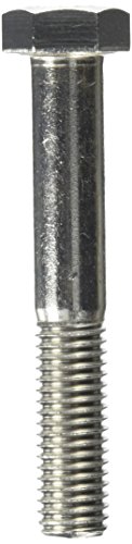 Tornillo hexagonal 5/8 11 x 10 cm de acero inoxidable en paquete de 10 unidades para fijación