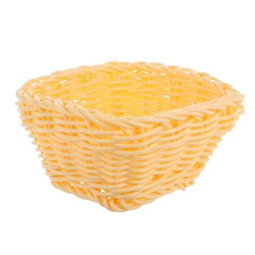 10 in. Rectangular Deep & Shallow Corner Brass Wire Basket with Hook Brushed Nickel